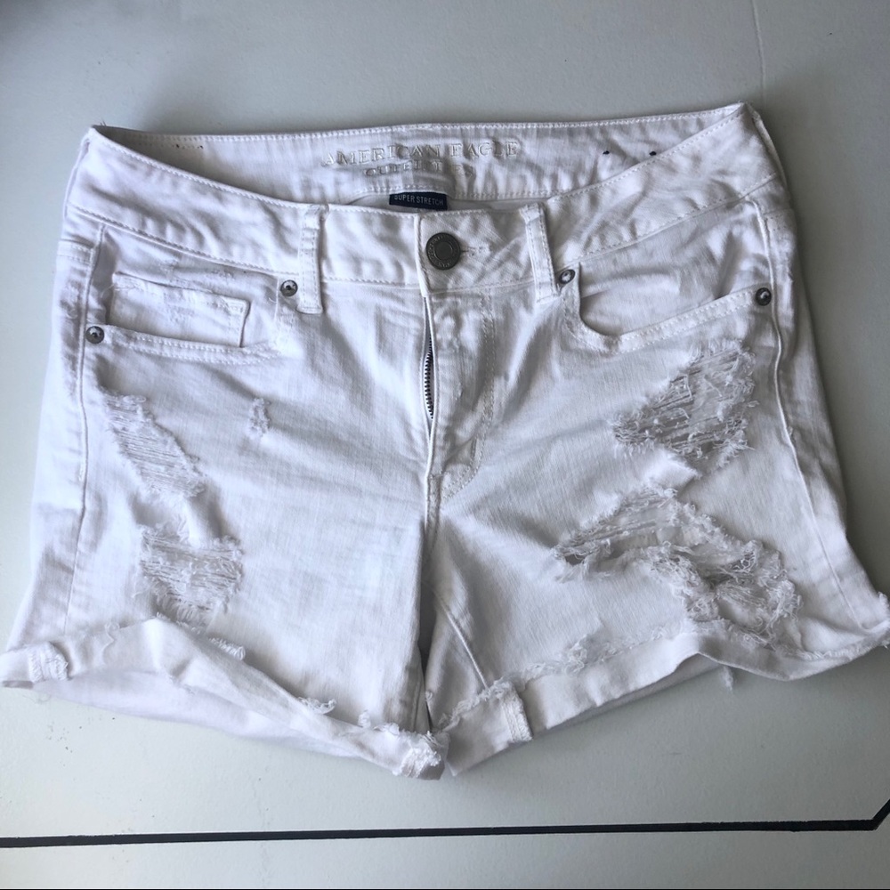 American Eagle Super Stretch Midi Jean Shorts
